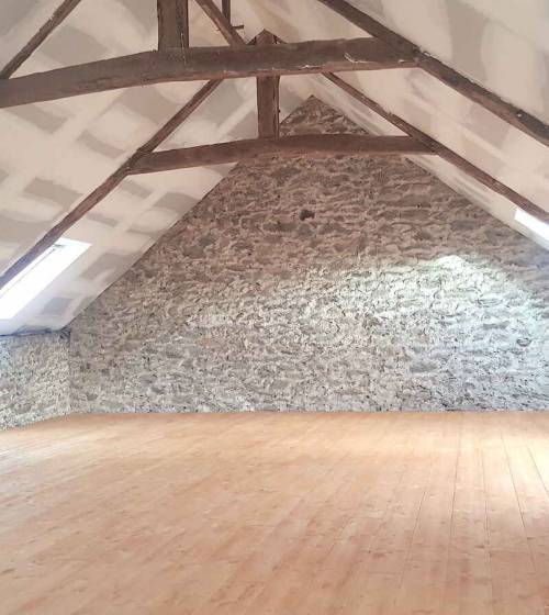 Isolation et plancher autoporté à Bourseul
