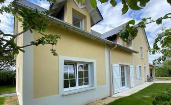 Extension avec son enduit de façade