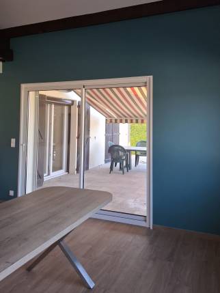 Rénovation de menuiserie avec installation d'une baie vitrée en aluminium - Ambérieu-en-Bugey 01500