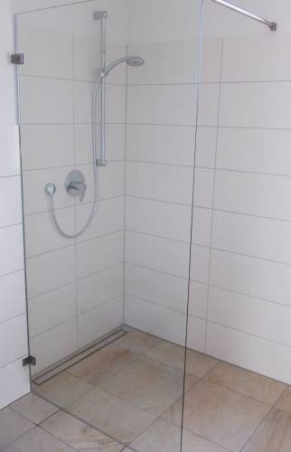 pose d'un receveur de douche