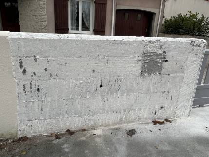 Travaux de préparation à la pose de portail