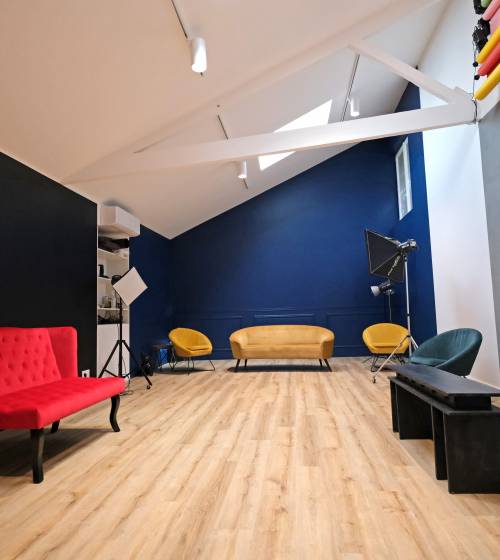 Aménagement de combles en studio photo professionnel - Cholet 49