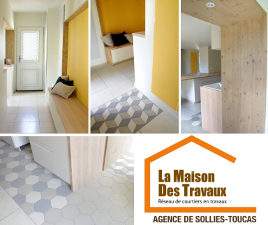 Rénovation de maison avec revêtements décoratifs - Solliès-Pont 83210