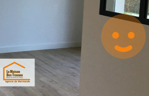 un parquet imitation bois posé parfaitement a Marmande