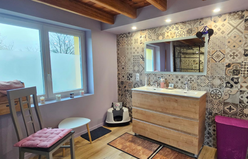 Rénovation ferme bressane - salle de bain