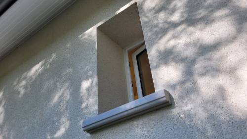Détail ITE, fenêtre et appui de feêtre isolant