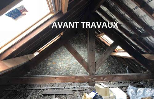 Combles avant travaux (Montgeron 91230)