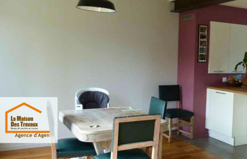 Rénovation harmonieuse d’une pièce à vivre : mise en peinture soignée pour une ambiance chaleureuse.