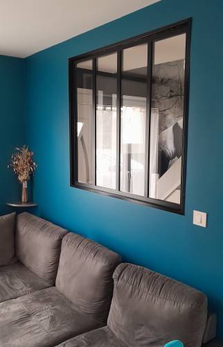 Pose de verrière d'atelier Violaines