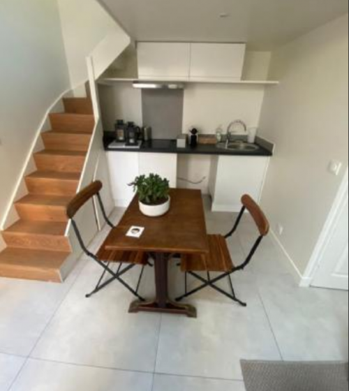 Cuisine avec mezzanine studio Eaubonne 95