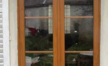 Nouvelle porte d'entrée de maison après travaux de menuiserie extérieure - Brie-Comte-Robert 77170