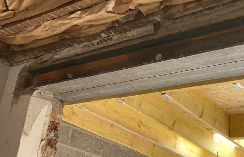 Ouverture mur porteur, pose IPN 