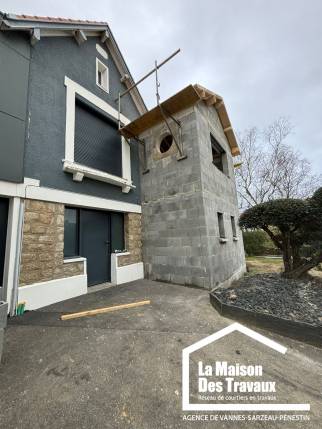 avant apres ravalement facade vannes