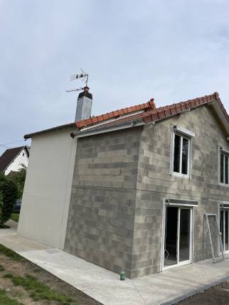 Construction de l'agrandissement (Yerres 91330)