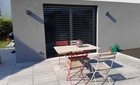 Terrasse en dalle sur plots à Sierentz