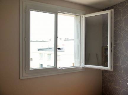 Rénovation des menuiseries extérieures en PVC Blanc, appartement Lyon 9°