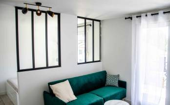 Salon et verrières d'atelier