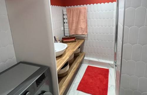 La douche à droite