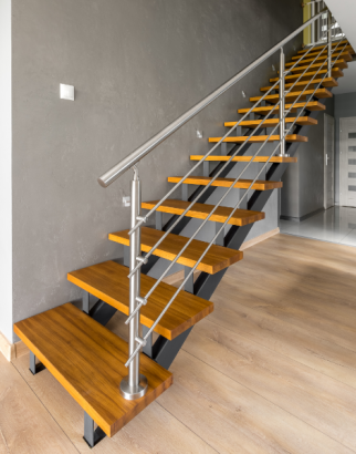 escalier avec limon métallique près de Beaune