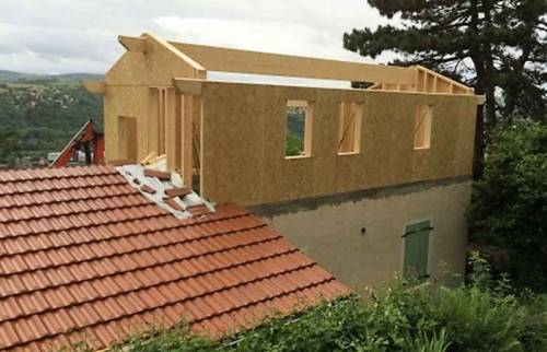 Surélévation Ossature Bois - Sud de Lyon