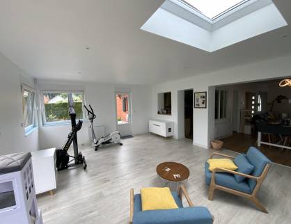 Plafond transparent extension Arras