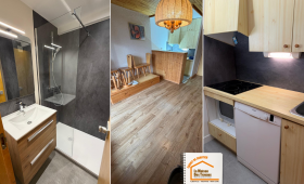  La Maison des Travaux Albertville Moûtiers, rénovation appartement Méribel, rénovation salle de bains Méribel, douche moderne Méribel, parquet PVC Méribel