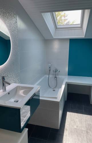 Rénovation d'une salle de bains à Bouguenais