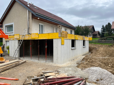 Création d’un double garage à Morteau