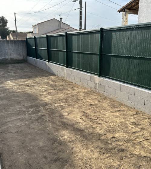 Clôture après travaux