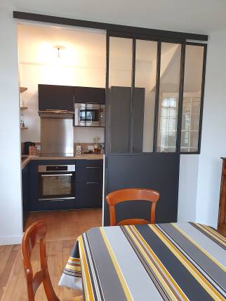 Rénovation d'une maison à Dinard (partie séjour -cuisine)