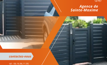 Installation d'une Clôture et Portillons en Aluminium Peint à Sainte-Maxime