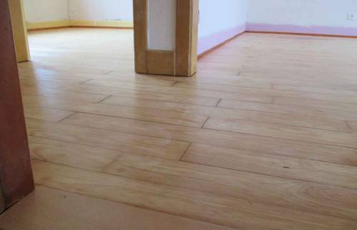 Parquet après rénovation à Buhl
