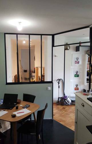 Réalisation d'une Verrière - Création d'une Cuisine - Lyon 7