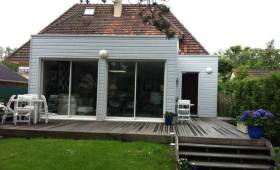 Réalisation d'une extension ossature bois à Caen (14000)