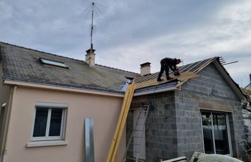 Extension de maison dans le cadre d'une rénovation complète de l'espace en centre-ville de Vertou