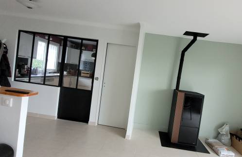 La verrière et le poêle