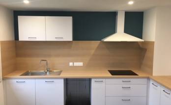 Rénovation de cuisine avec nouvelle cuisine moderne équipée - Nantes 44