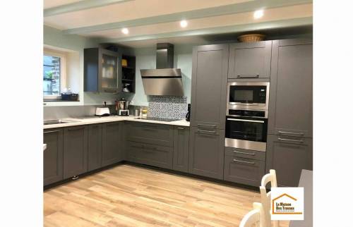 Mise en place d'une nouvelle cuisine à Granville (50400).