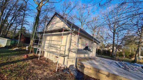 Pendant les travaux d'ITE