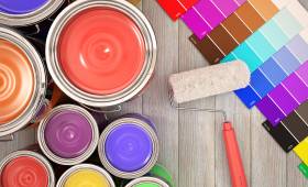 Palette de peintures pour décoration à Damgan Kervoyal