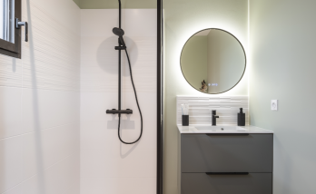 Création d'une salle de bain pour les invités au Bignon