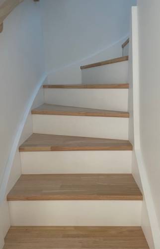 Pose d'un escalier au Pallet