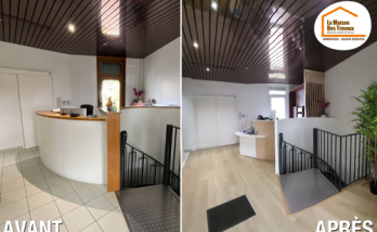 rénovation professionnelle Gaillard, aménagement cabinet dentaire, rénovation intérieure cabinet, modernisation accueil médical, cabinet lumineux