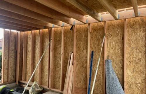 Travaux extension bois