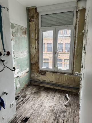 Salle de bain pendant les travaux
