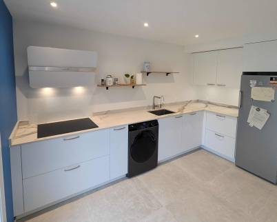 cuisine amenagée buanderie