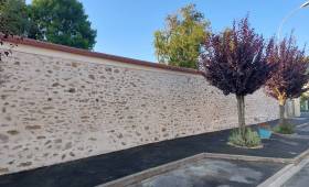 Mur extérieur après travaux de rénovation - Solers 77111