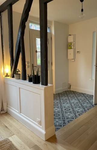 Entrée carreaux de ciment La Maison des Travaux Rouen 2