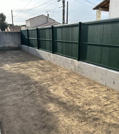 Clôture après travaux