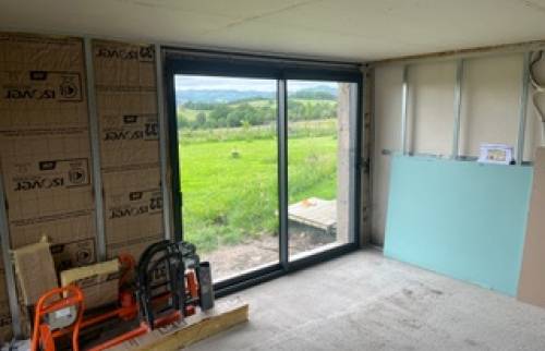 Intérieur extension bois
